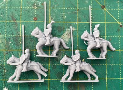 3D printed Early Knights 
These are quite early Eskice-designed figures, and may well be more suited to printing in 10mm as they are a bit basic in 15mm.  The more recent sculpts look like they could be better at 15mm than these.
Keywords: efknights