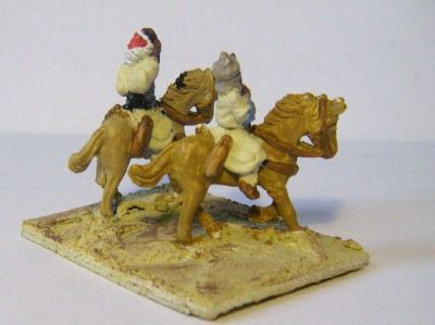 Arab Light Horse  - uninked
2-part figures (legs attached to the horse + separate upper torso) from [url=http://www.camelotgames.it/index.htm]Cameolt Games[/url] 
Keywords: arabcav khurasan fatimid ayyubid mamluk seljuk umayyad ghaznavid