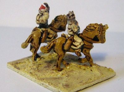 Arab Light Horse (inked)
2-part figures (legs attached to the horse + separate upper torso) from [url=http://www.camelotgames.it/index.htm]Cameolt Games[/url] 
Keywords: arabcav khurasan fatimid ayyubid mamluk seljuk umayyad ghaznavid