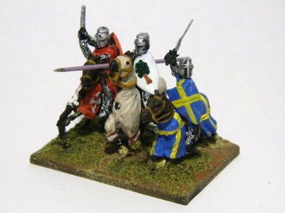 1200-1400 period Knights 
From the [url=http://www.vexillia.ltd.uk/mirliton/shop15_commune.html] Mirliton Italian Commune Wars[/url] range, but suitable for many other nations
Keywords: barded CommunalItalian commune