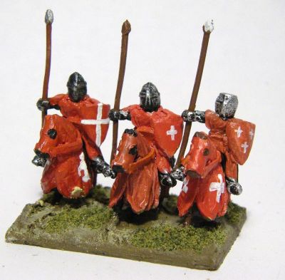 Late Crusader Knights 
Painted as Templars
Keywords: barded