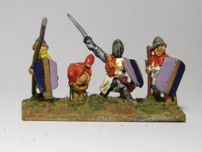 Men at Arms / Swordsmen / Dismounted Knights
Men at Arms from various manufacturers. Peter Pig "men being rude" set for mooning infantryman
Keywords: medfoot menatarms