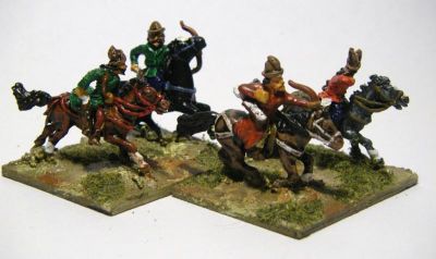 Eastern European Horse Archers
Eastern Teutonic Horse Archers from [url=http://www.vexillia.ltd.uk/]Vexilia's Mirliton Range[/url]. All-over inking on these figures. 
Keywords: teuton lhungarian lserb lpolish lithuanian tatar moldavian eefcav