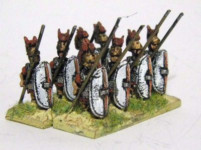 Triarii
with wire spears, lining on shields done with back ink 
Keywords: MRR