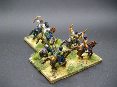 Byzantine Hyperkerastai Horse Archers 
[url=https://www.forgedinbattle.com/index.php?route=product/product&path=210&product_id=886]WE-BE05[/url] Early Byzantine (Justinian) - Hyperkerastai (Bow) from the Forged in Battle ranges
Keywords: MBYZANTINE