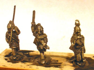 LIR Armoured infantry command, spangenhelm, chainmail 
(includes one armoured infantryman, x 4)
Keywords: LIR EBYZANTINE