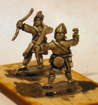 LIR Archer infantry shooting, 
Figures from [url=http://khurasanminiatures.tripod.com/]Khurasan Miniatures[/url], pictures reproduced with their permission. LIR Archer infantry shooting, spangenhelms (x 4)
Keywords: LIR EIR ebyzantine