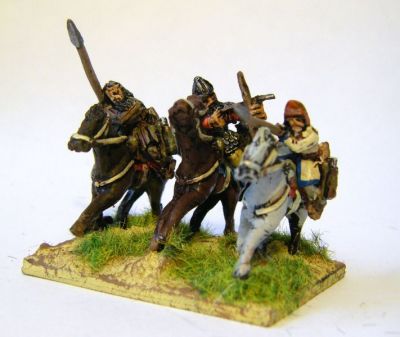 Alan & Sarmatian Cavalry
Alans & Sarmatians from [url=http://khurasanminiatures.tripod.com/sarmatian.html]Khurasan Miniatures[/url], including the odd Avar noble (anyone with a flag). Painted by me.
Keywords: alan sarmatian avar saka bosporan