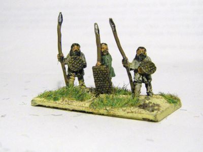 Sarmatian/Alan infantry with whicker shields 
Khurasan Miniatures KM-205 Sarmatian/Alan Spear-armed Infantrymen Standing KM-206 
Keywords:  Avar Sarmatian Alan 