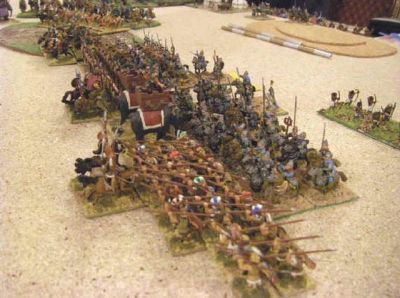 Mercenary Hoplites vs Bosporan cavalry
from Usk 2008
Keywords: BOSPORAN Lcarthaginian