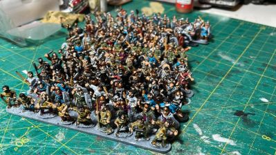 Full army being painted
