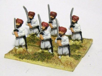 Arab / indian Swordsmen in turbans
From [url=http://www.essexminiatures.co.uk/frames15anc.html]Essex's generic Arab ranges[/url]
Keywords: arab