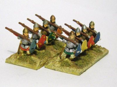 Ghaznavid Spearmen - Britains most often seen brand of Dailami Infantry
AEA 22, from [url=http://www.essexminiatures.co.uk/frames15anc.html]Essex's Ghaznavid  range[/url]
Keywords: arab dailami