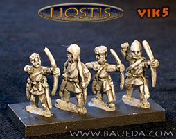 Viking Bowmen from Baueda
The former 50-Paces range. Photos provided by the manufacturer [url=http://www.baueda.com]Baueda[/url]. Figure codes as per illustration or filename.
Keywords: Viking