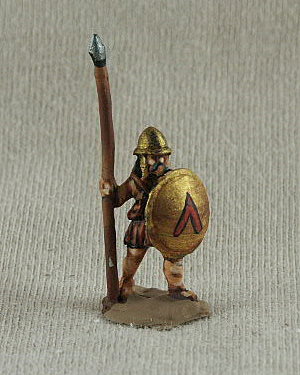 Classical Greek Era Hoplite (Spartan)
Greeks - pictures kindly provided by [url=http://shop.ancient-modern.co.uk/greeks-23-c.asp]Donnington Miniatures[/url], the manufacturer and painted by their painting service. GRF12 Hoplite long spear, pilos helmet, Hoplon
 
Keywords: hgreek