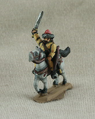 DSC07 Bulgar Cavalry
Avars from [url=http://shop.ancient-modern.co.uk/steppe-peoples-78-c.asp]Donnington[/url]. Pictures with permission of the manufacturer, painting by their own Painting Service. long top coat, waving sabre, bow, fur trimmed helmet

Keywords: Avar ebulgar ehungarian gothcav lsarmatian magyar lbulgar