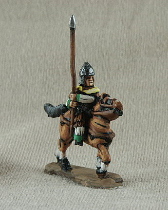 Sarmacizing Gothic Lancer
Sarmacizing Goths from [url=http://shop.ancient-modern.co.uk/]Donnington[/url]. Figures painted by their painting service. SGC03 Lancer
mail coat, lance, helmet, cloak
Keywords: sarmatian gothcav