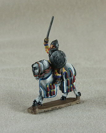 Seljuk Turk TC01 Mounted Seljuk Noble
Seljuk troops from [url=http://www.donnington-mins.co.uk/]Donnington[/url]. Painted by Donningtons painting service. TC01 Mounted Seljuk Noble
mail jawshan, bow, helmet, round shield

Keywords: Seljuk fatimid mamluk umayyad ayyubid berber arabcav