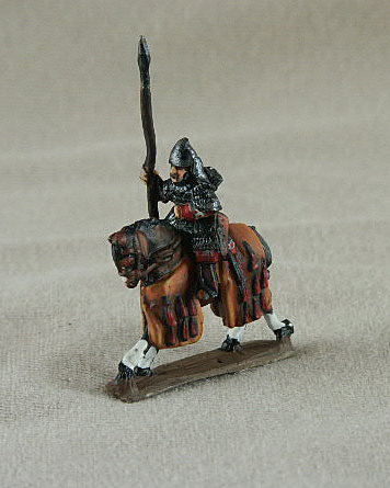 Seljuk Turk Mounted Turkish Guard
Seljuk troops from [url=http://www.donnington-mins.co.uk/]Donnington[/url]. Painted by Donningtons painting service. TC04 Mounted Turkish Guard
lamellar armour, lance, bow, conical helmet, (suitable for Mamluk/Ghulan cavalry)
Keywords: Seljuk fatimid mamluk umayyad ayyubid berber arabcav