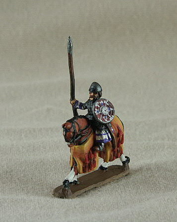 Seljuk Turk Mounted Seljuk Ghulam
Seljuk troops from [url=http://www.donnington-mins.co.uk/]Donnington[/url]. Painted by Donningtons painting service. TC12 Mounted Seljuk Ghulam
lamellar cuirass, lance, round shield slung
Keywords: Seljuk fatimid mamluk umayyad ayyubid berber arabcav