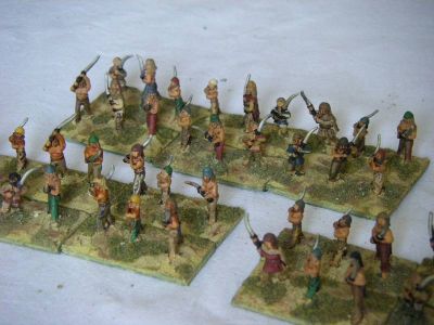 Dacian Falxmen
Dacian falxmen. Large figures - Donnington, Small - Mikes Models
Keywords: Dacian