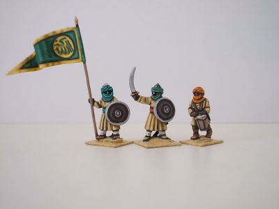 Crusade Era Arab Sudanese infantry command  (Abid al-shira) 
Arabs from [url=http://www.legio-heroica.com/Musulmani-en.html]Legio Heroica[/url], pics supplied by the manufacturer 
Keywords: Arab fatimid seljuk ayyubid mamluk berber abbasid