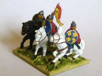 Dark Ages Cavalry
Dark ages mounted troops painted by Martin van Tol 
Keywords: Gothcav