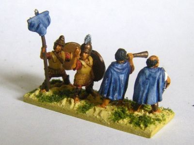 Hellenistic Hoplite Officers
Painted by Martin van Tol 
Keywords: Hfoot