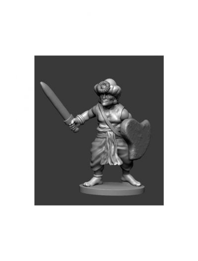 Classical Indian Swordsman
Museum Miniatures "Z" range Indians. This is a 3D render of the figure. Picture used with kind permission of Museum Miniatures. See and shop the range at [url=https://www.museumminiatures.co.uk/classical/classical-indians-z.html]The Museum Miniatures website[/url]
Keywords: Indian