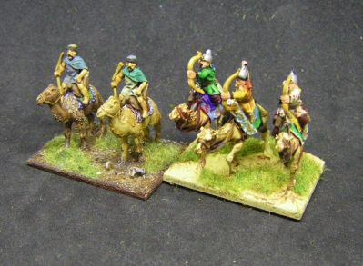 Museum Miniatures Z Range camel guards
New Museum Miniatures Z Range camel guards, shown here with Essex camel riders
Keywords: Bedouin, arabcav, palmyran