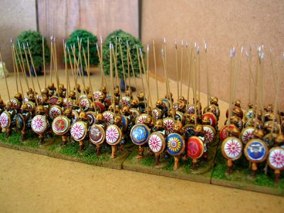 Graeco-Bactrian Pikemen from theonetree Painting Service
Painted by [url=http://www.fieldofglory.net/index.html]theonetree Painting Service[/url] (click that link to go to their site for more info and pics)
Keywords: graco hoplite Hhfoot Alexandrian