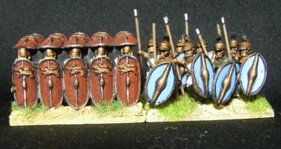 15mm almost-testudo 
Resin 1-piece casting Comparison with Xyston (large, even for them) spearmen
Keywords: LRR