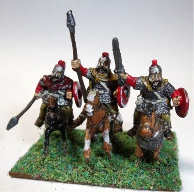 Romano-British Cavalry 
Splintered Lightâ€™s Romano British figures. They are either the RB-code light cavalry or the RB-code armoured cavalry. Pictures and figures kindly provided by Keith Lowman
Keywords: LIR Romanobritish, SRB