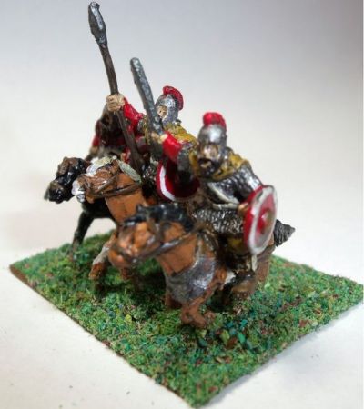 Romano-British Cavalry 
Splintered Lightâ€™s Romano British figures. They are either the RB-code light cavalry or the RB-code armoured cavalry. Pictures and figures kindly provided by Keith Lowman
Keywords: LIR Romanobritish, SRB