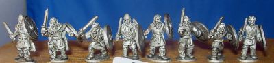 Saxon infantry with swords
Saxons from [url=http://www.splinteredlightminis.com]Splintered Light[/url]. Photos by permission of the manufacturer. 
Keywords: Saxon saxon