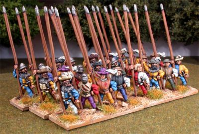 Medieval Pikemen 
Pro-painted by [url=http://www.steve-dean.co.uk/] Steve Dean Painting [/url]
Keywords: medfoot medgerman