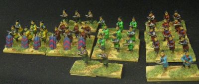 Chinese crossbow armed troops
Museum Miniatures crossbowmen
Keywords: Han