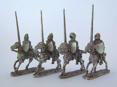 Eastern European Knights
Eastern Europe 1400 - 1500 Range from http://www.vexillia.ltd.uk
Knight, 1400-1450. Lance upright, shield, trotting horse. (4 variants).
Keywords: teuton Lithuanian lserbian lbulgarian lpolish hungarian moldavian earlyknights