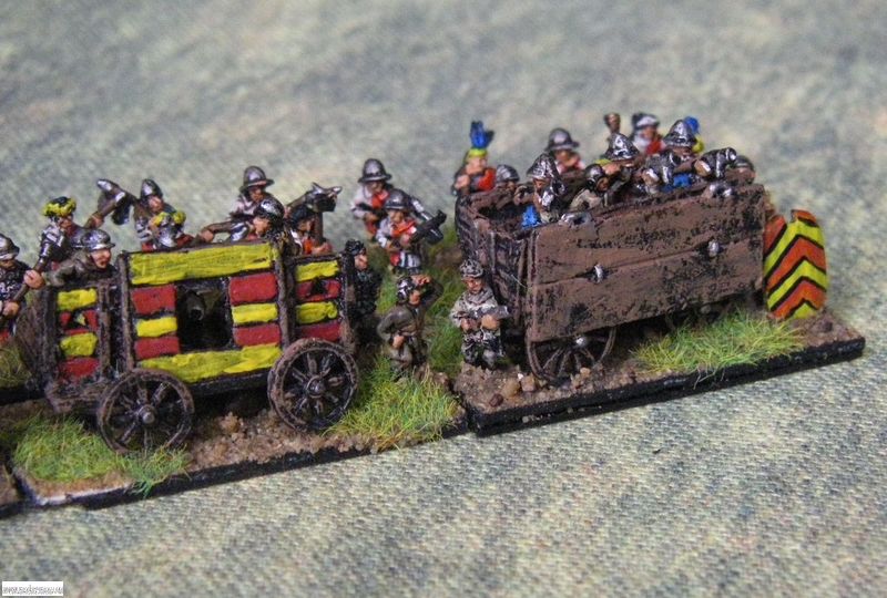 Pendraken Later Hungarian battle wagons