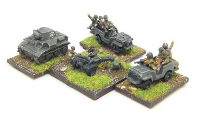 British Airborne support 
Pendraken Tetrarch, Pithead polsten & jeeps
