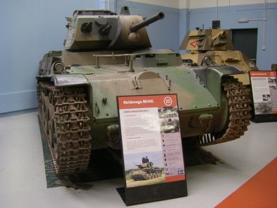 Stridsvagn M40/L
The Swedish 1940;s designed Stridsvagn M40/L was in many ways the basis for the Hungarian Toldi tank 

