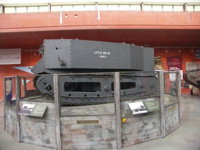 Little Willie
Little Willie was a prototype in the development of the British Mark I tank. Constructed in the autumn of 1915 at the behest of the Landships Committee, it was the first completed tank prototype in history. Little Willie is the oldest surviving individual tank, preserved as one of the most famous pieces in the collection of the British Bovington Tank Museum.
