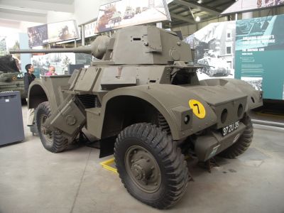 Humber Armoured Car
The vehicle was used in the North African Campaign from late 1941 by the 11th Hussars and other units. It was also widely used in the European theatre by reconnaissance regiments of British and Canadian infantry divisions. A few vehicles were used for patrol duty along the Iran supply route. The Humber armoured car was also used in Burma.
A captured vehicle (a Mk IV) was used by the Aufklrungs Abt of the 9th SS Panzer Division Hohenstaufen at Arnhem
