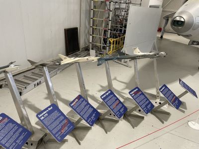 Various experimental plane models 
