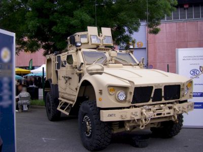 Oshkosh M-ATV
The Oshkosh M-ATV is an MRAP (Mine Resistant Ambush Protected) vehicle developed by the Oshkosh Corporation of Oshkosh, Wisconsin. It is designed to provide the same levels of protection as the larger and heavier previous MRAPs but with improved mobility and it is intended to replace M1114 HMMWVs
