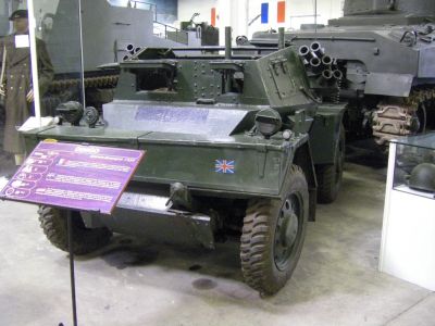  Daimler Scout Car,
The Daimler Scout Car, known in service as the "Dingo" (after the Australian wild dog), was a British light fast four-wheel drive reconnaissance vehicle also used in the liaison role during the Second World War.
