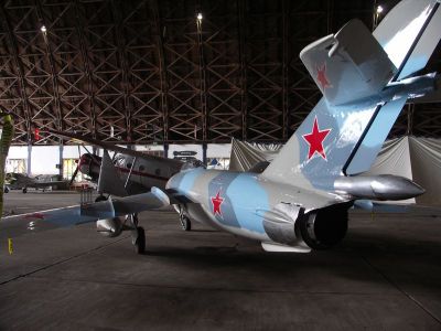 Tillamook Aviation Museum - MiG 17 / Lim 7
Taken at Tillamook Aviation Museum, near the home of Tilamook Cheese. An ex Blimp hangar made of wood ! 
