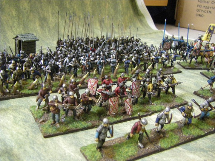 28mm 25mm L'Art de la Guerre Perry Plastics being painted