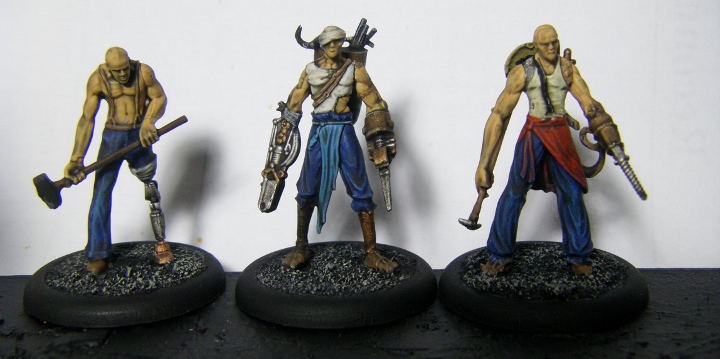 Malifaux, Mei Feng Rail Crew Painted, Rail Crew, 30mm