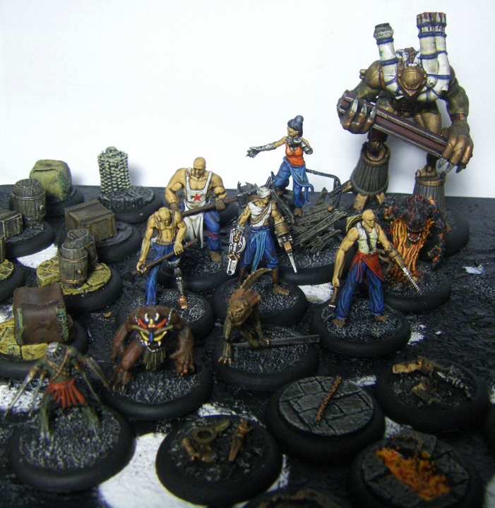 Malifaux, Mei Feng Rail Crew Painted, 30mm